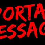 Important Message Written In Red on a Black Background