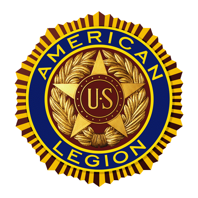 American Legion Badge on a White background